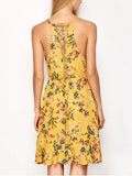Gorgeous Crossover Floral Print Cami Dress