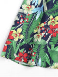 Pretty Floral Bowknot Midi A-Line Skirt