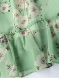 Stunning Ruffles Tiny Floral Chiffon Dress