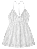 Trendy Sequins Lace Cami Dress