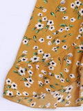 Stunning Floral Print Ruffles Cami Wrap Dress