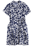 Gorgeous Floral Belted Vintage Shirt Dress