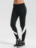 Trendy Stretchy Color Block Active Yoga Pants