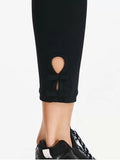 Gorgeous Cut Out Bowknot High Waisted Sporty Leggings