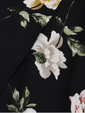 Fashion Mini Floral Wrap Dress