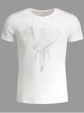 Trendy Crewneck Graphic Mens Jersey Tee
