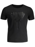 Trendy Crewneck Graphic Mens Jersey Tee