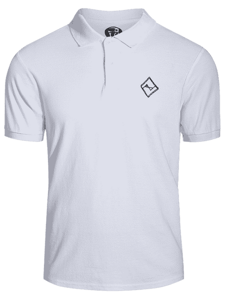 Trendy Men Embroidered Polo T Shirt