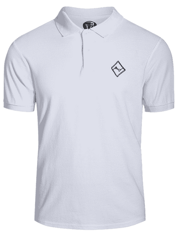 Trendy Men Embroidered Polo T Shirt