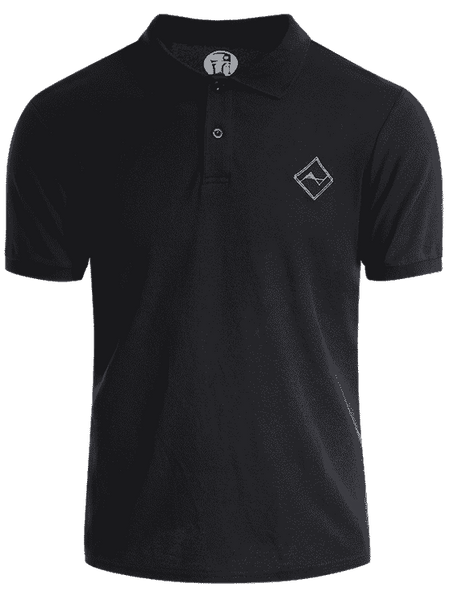 Fashion Men Embroidered Short Sleeve Polo T Shirt