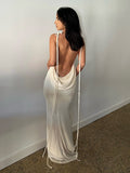 Sexy Lace-up Backless Dress