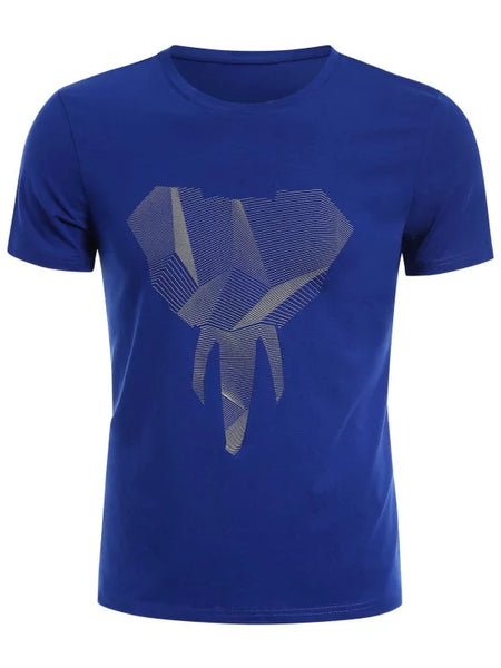 Trendy Crewneck Graphic Mens Jersey Tee