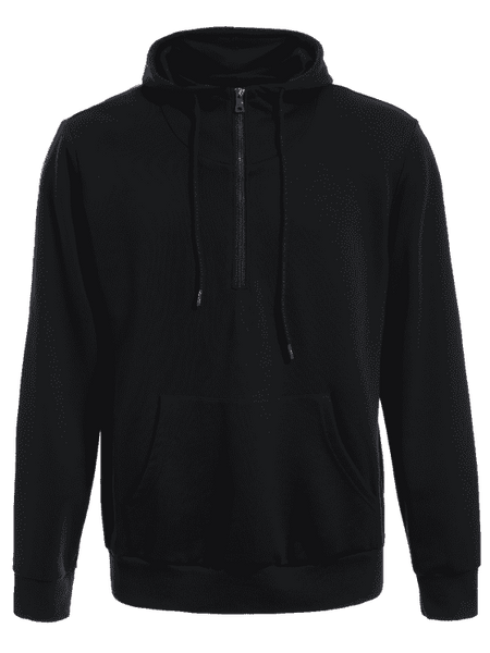Trendy Mens Front Pocket Oversized Pullover Hoodie