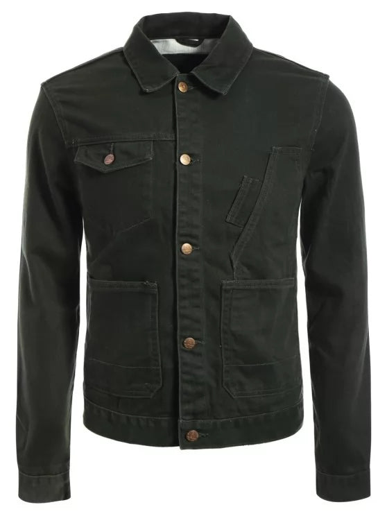 Trendy Slim Fit Front Pockets Denim Jacket – Ncocon