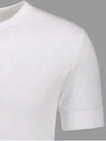 Trendy Crewneck Short Sleeve Henley Mens Top