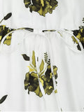 Trendy Floral Print Long Sleeve Dress