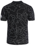 Trendy Mens Printed Polo Tee