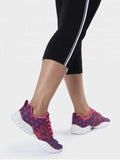 Breathable Mesh Geometric Pattern Athletic Shoes