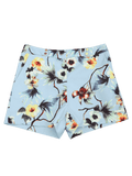Fashion High Waisted Floral Shorts with Buttons