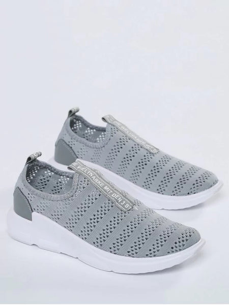 Cheap Breathable Mesh Letter Pattern Athletic Shoes
