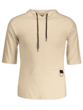 Trendy Drawstring Hooded T-shirt