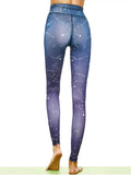 Stunning Constellation Print Stirrup Leggings