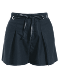 Fashion High Waisted Belted Lined Shorts