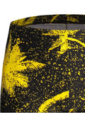 Trendy Leaf Print Swim Trunks