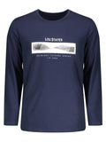 Fashion Lou States Graphic Long Sleeve T-shirt