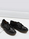 Glamorous Tie Up Stitching Flat Shoes