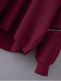 Fashion Cut Out Chunky Choker Sweater