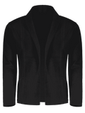 Trendy Shawl Collar Open Front Cardigan