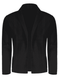 Trendy Shawl Collar Open Front Cardigan