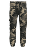 Trendy Drawstring Camouflage Jogger Pants