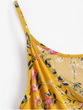 Gorgeous Floral Print Cami Wrap Dress