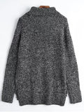 Pretty Turtleneck Side Slit Sweater