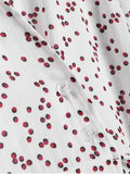 Pretty Polka Dot Overlay Wrap Dress