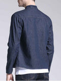 Pretty Corduroy Lining Patch Design Denim Jacket