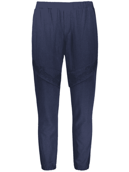 Gorgeous Elastic Waist Embroidered Jogger Pants