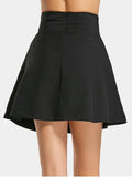 Gorgeous Ruffles Lace Up A Line Mini Skirt