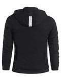 Trendy Camo Side Letter Hooded Jacket