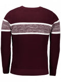 Trendy Heathered Cotton Crew Neck Sweater