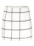Stunning Slit Checked Mini Skirt