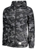 Fashion Patched Fishnet Camo Windbreaker