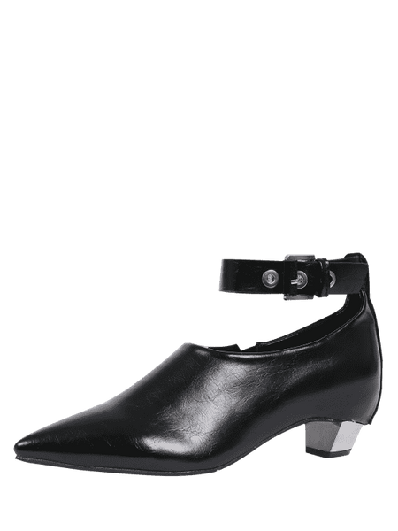Trendy Pointed Toe Ankle Strap Flat Shoes