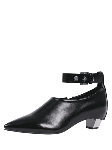 Trendy Pointed Toe Ankle Strap Flat Shoes