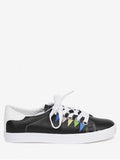 Trendy Stitching Geometric Multicolor Sneakers