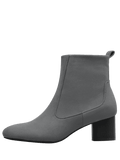 Fashion Zipper Pointed Toe Chunky Heel Boots