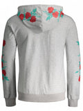 Trendy Pullover Floral Print Hoodie