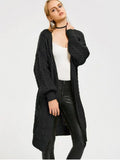 Stunning Loose Cable Knit Open Front Cardigan